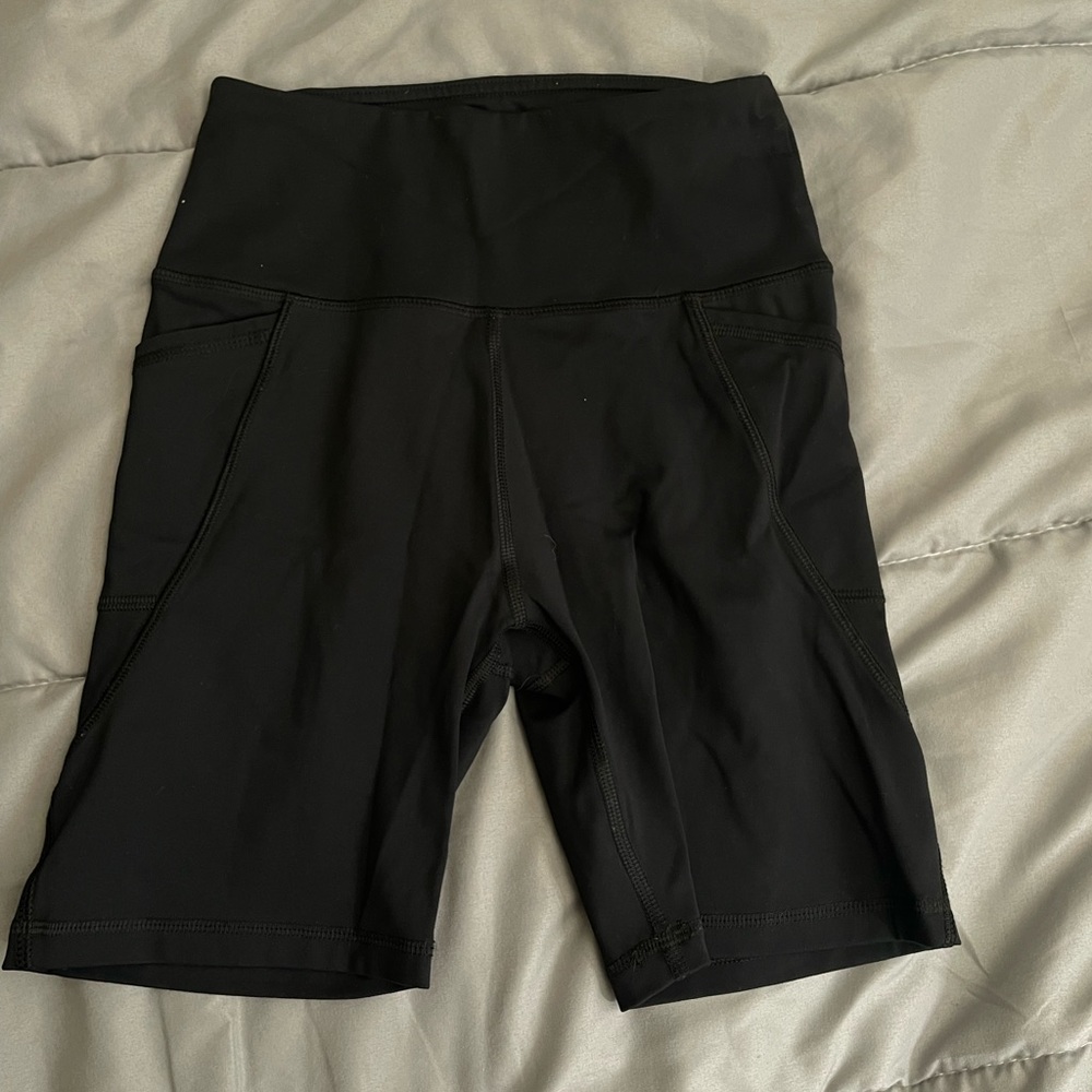X by Gottex, XS black biker shorts with pockets